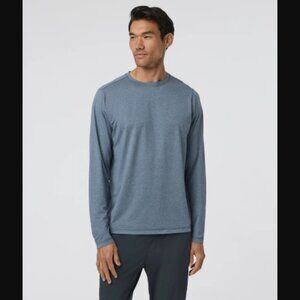 Vuori Origin Ventures Long Sleeve Tradewind Performance Tee Pacific Sz M $68.00